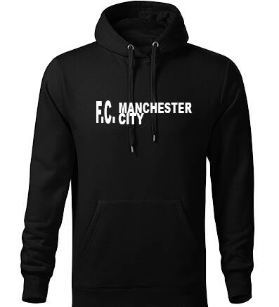 Mikina s kapucňou FC MANCHESTER CITY, čierna
