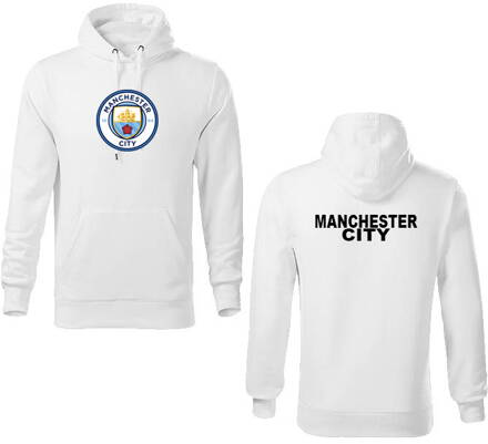 Mikina s kapucňou MANCHESTER CITY, biela 2