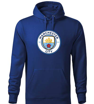 Mikina s kapucňou MANCHESTER CITY, modra
