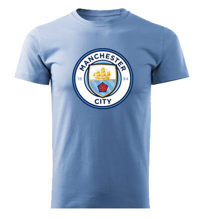 Tričko MANCHESTER CITY, svetlomodré