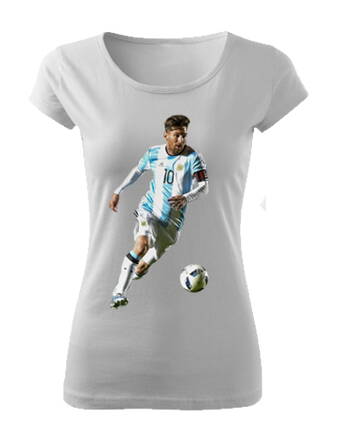 Dámske tričko MESSI, biele