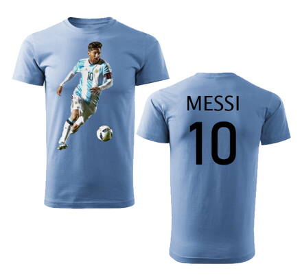 Tričko MESSI 10, svetlomodré