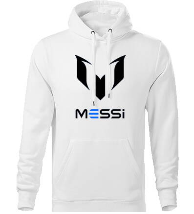 Mikina s kapucňou MESSI, biela