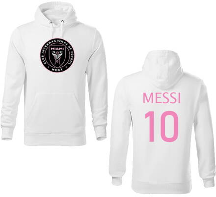 Mikina s kapucňou INTER MIAMI / MESSI 10, biela