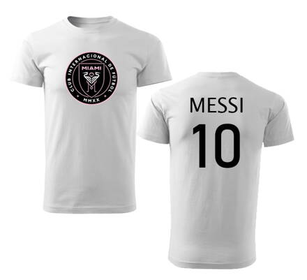 Tričko INTER MIAMI / MESSI 10, biele