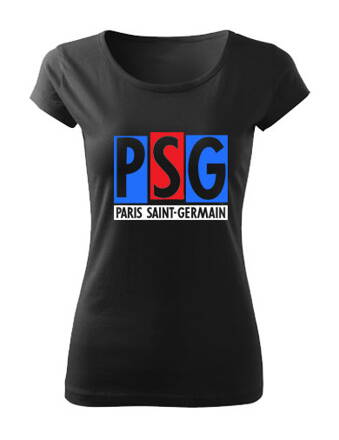 Dámske tričko PSG, čierne 2