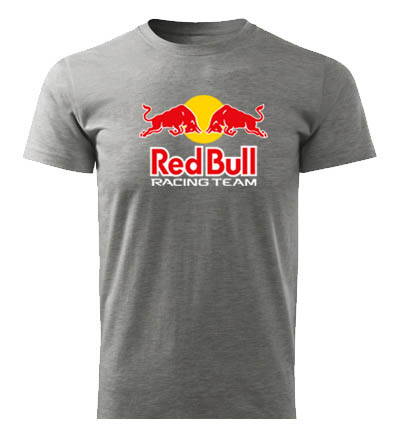 Tričko Red Bull, sivé
