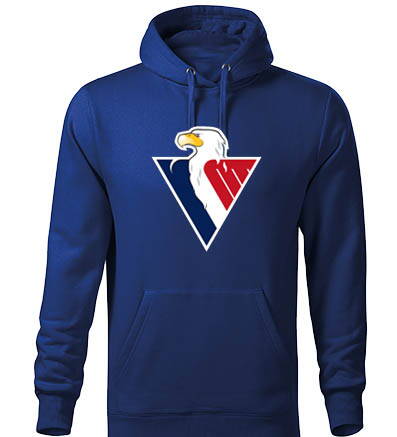 Mikina s kapucňou HC SLOVAN, modrá