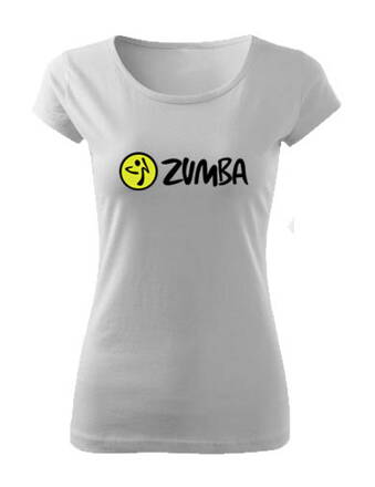 Dámske tričko ZUMBA, biele