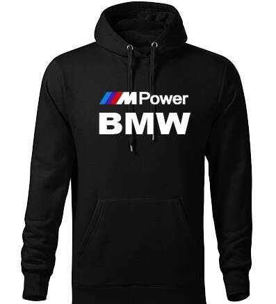 Mikina s kapucňou BMW M-Power, čierna