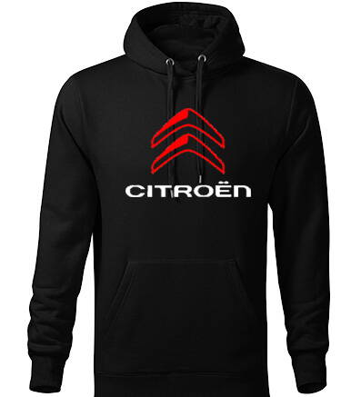 Mikina s kapucňou CITROEN, čierna
