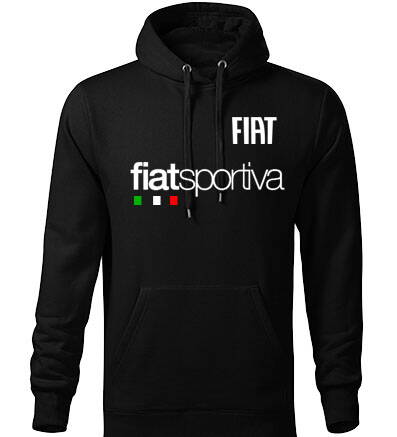 Mikina s kapucňou FIAT sportiva, čierna