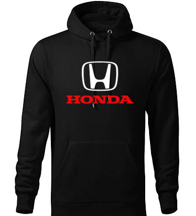 Mikina s kapucňou HONDA, čienra