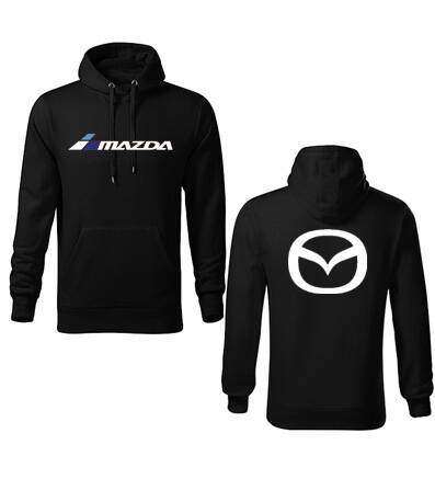 Mikina s kapucňou MAZDA MOTORSPORTS, čierna 2