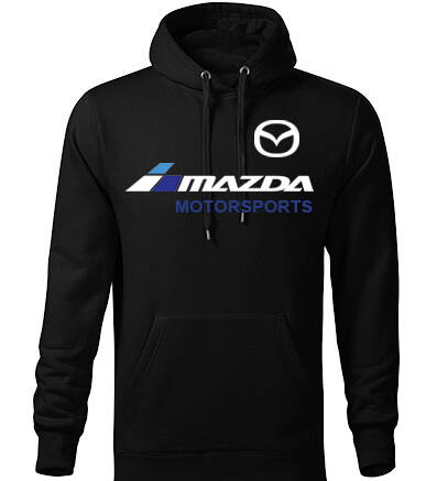 Mikina s kapucňou MAZDA MOTORSPORTS, čierna