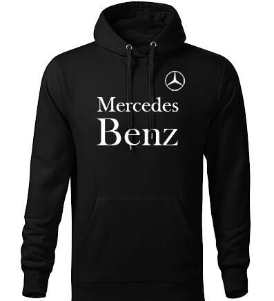 Mikina s kapucňou MERCEDES BENZ, čierna