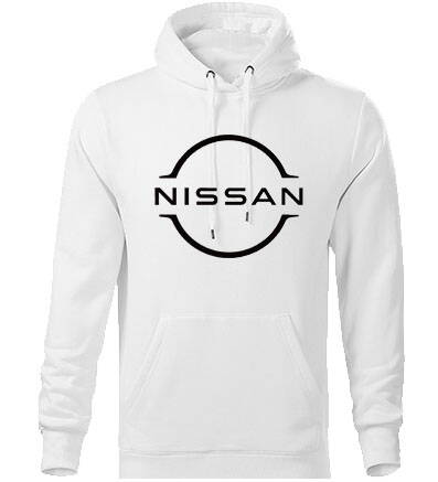 Mikina s kapucňou NISSAN, biela