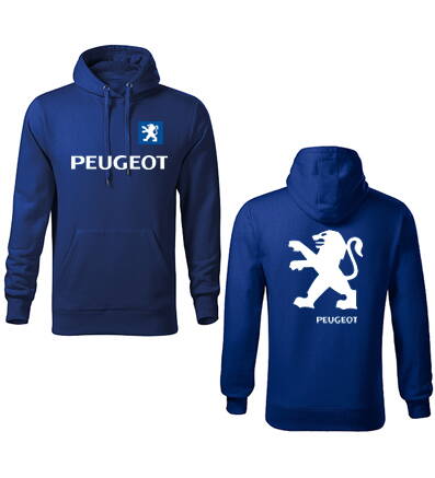 Mikina s kapucňou PEUGEOT, modrá