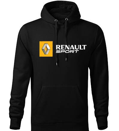 Mikina s kapucňou RENAULT SPORT, čierna