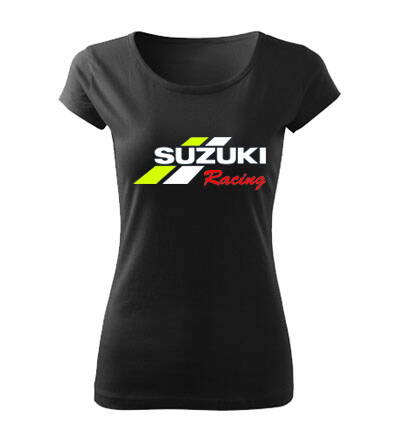 Dámske tričko SUZUKI RACING, čierne