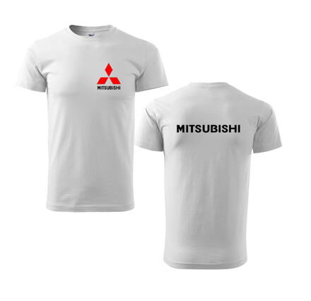 Tričko MITSUBISHI, biele