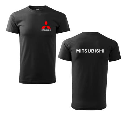 Tričko MITSUBISHI, čierne