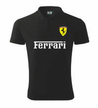 Polokošeľa Ferrari, čierna