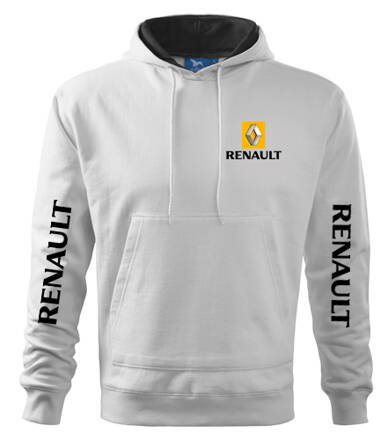 Mikina s kapucňou Renault, bielá 2
