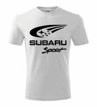 Tričko Subaru, biele