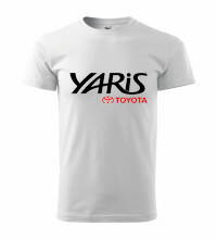 Tričko Toyota Yaris, biele