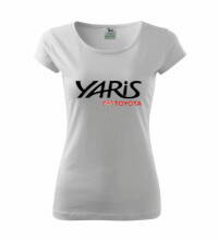 Dámske tričko Toyota Yaris, biele