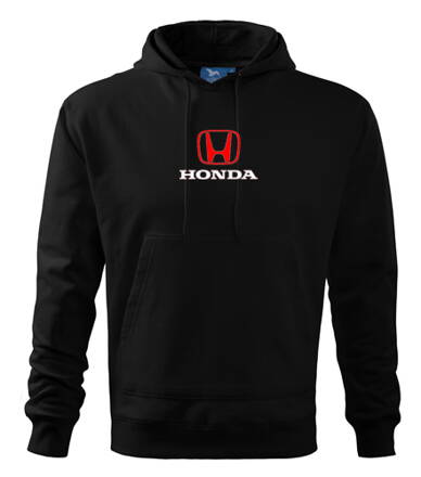 Mikina s kapucňou Honda, čierna