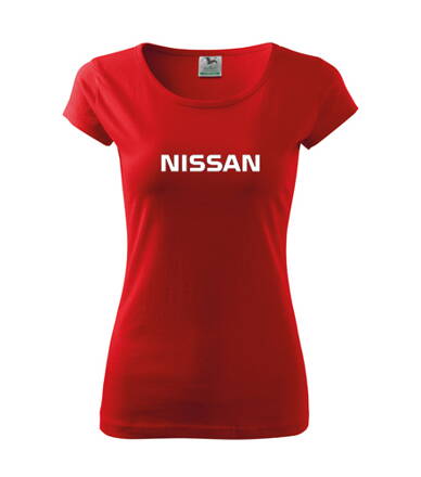 Dámske tričko Nissan, červené