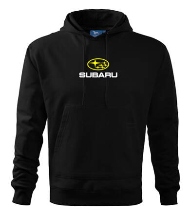 Mikina s kapucňou Subaru, čierna 1