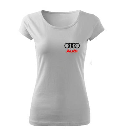 Dámske tričko Audi, biele 2