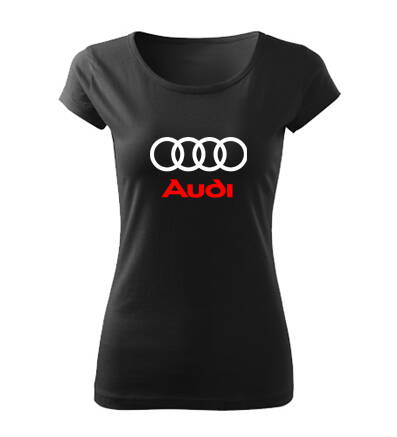 Dámske tričko Audi, čierne