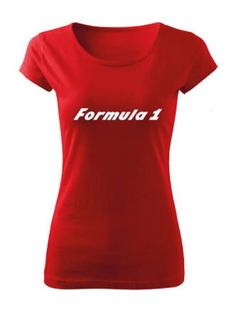 Dámske tričko Formula 1, červené
