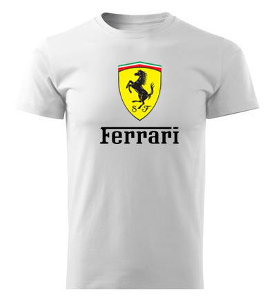 Tričko Ferrari, biele