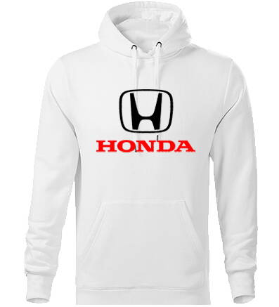 Mikina s kapucňou Honda, biela