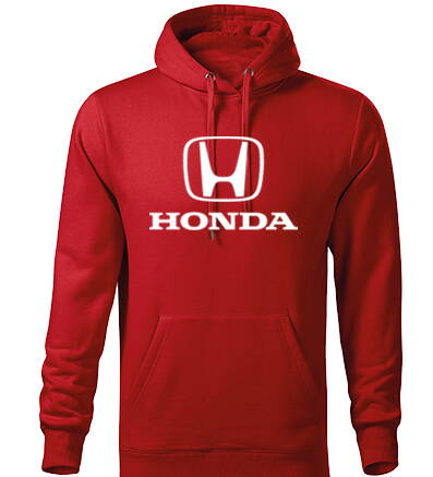 Mikina s kapucňou Honda, červená