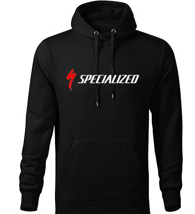 Mikina s kapucňou SPECIALIZED, čierna