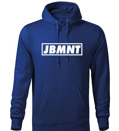 Mikina s kapucňou JBMNT, modrá