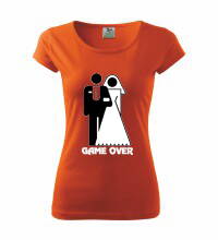 Dámske tričko Game Ower, orange