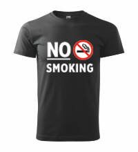 Tričko NO SMOKING, čierne