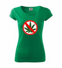Dámske tričko STOP mariška, zelené