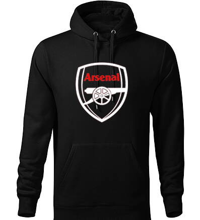 Mikina s kapucňou ARSENAL, čierna