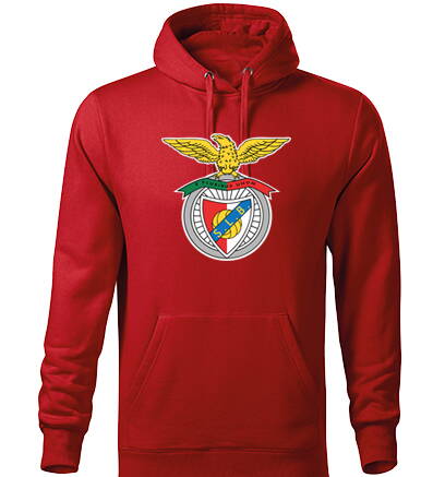 Mikina s kapucňou BENFICA, červená