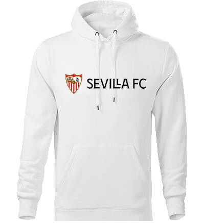 Mikina s kapucňou FC SEVILLA, biela