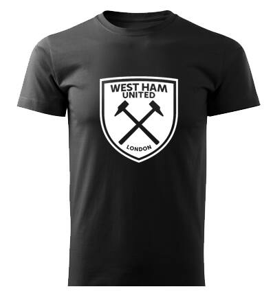 Tričko WEST HAM, čierne
