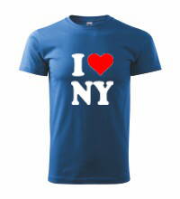 Tričko s logom I Love NY, modré